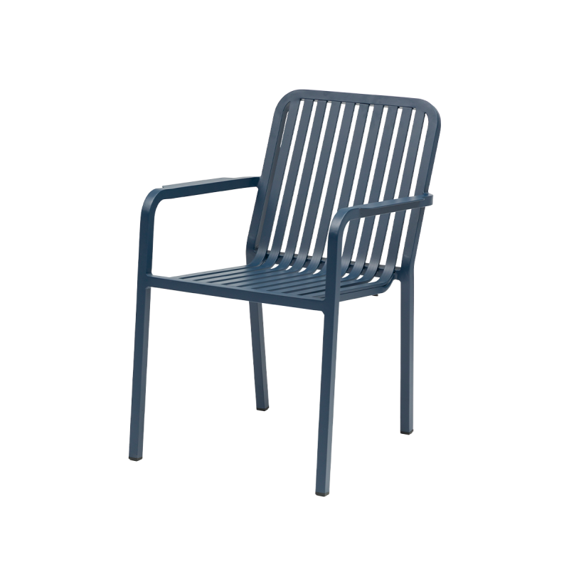 Chaise en aluminium PUREZZA bleu