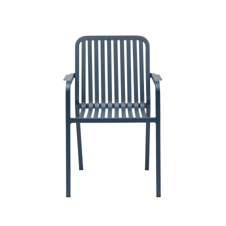 Chaise en aluminium PUREZZA bleu