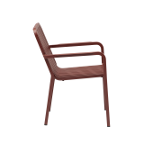 Chaise en aluminium PUREZZA rouge