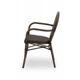 Chaise En Technorotin RICCARDO ARM brun