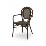 Chaise En Technorotin RICCARDO ARM brun