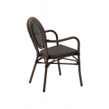Chaise En Technorotin RICCARDO ARM brun