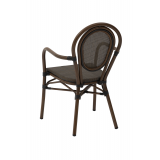 Chaise En Technorotin RICCARDO ARM brun