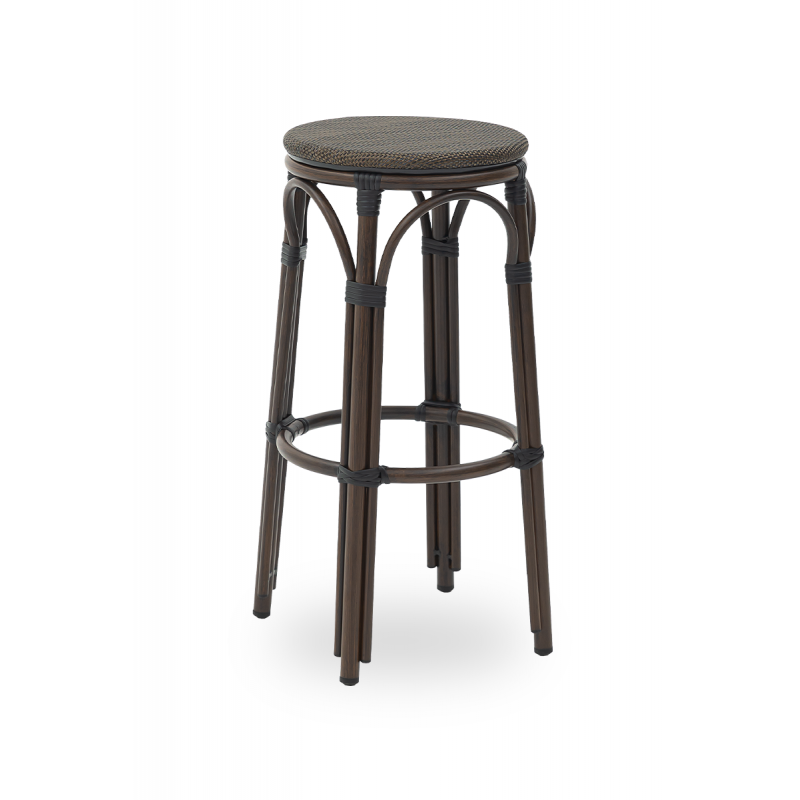 Tabouret En Technorotin FRANCESCO anthracite foncé