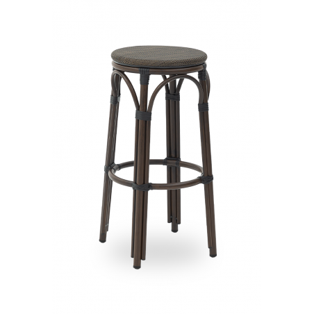 Tabouret En Technorotin FRANCESCO anthracite foncé