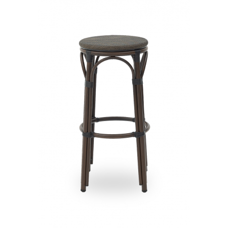 Tabouret En Technorotin FRANCESCO anthracite foncé