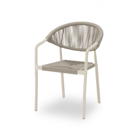 Chaise En Technorotin CESARE  gris clair