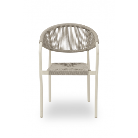 Chaise En Technorotin CESARE  gris clair