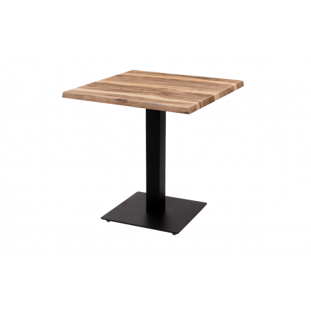 Table de jardin de terrasse ALFA S noir 70x70 Cafe Canyon