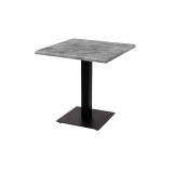 Table de jardin de terrasse ALFA S noir 70x70 Béton