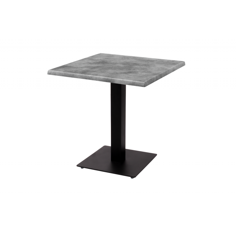 Table de jardin de terrasse ALFA S noir 70x70 Béton