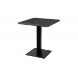 Table de jardin de terrasse ALFA S noir 69x69 Anthracite