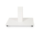 Table de jardin de terrasse ALFA S blanc 70x70 Pierre noire