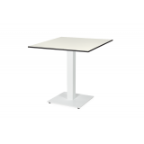 Table de jardin de terrasse ALFA S blanc 70x70 Blanc classique