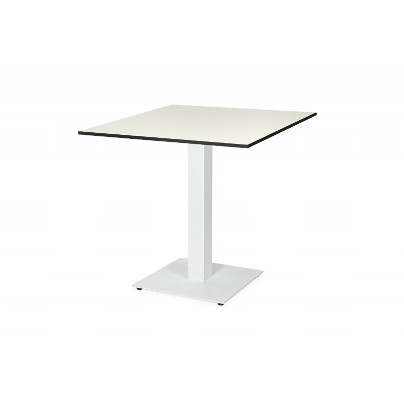 Table de jardin de terrasse ALFA S blanc 70x70 Blanc classique