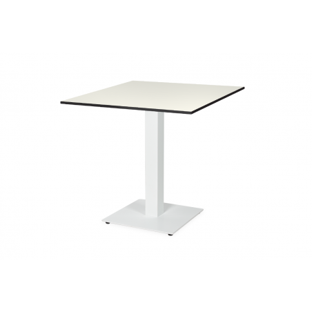 Table de jardin de terrasse ALFA S blanc 70x70 Blanc classique