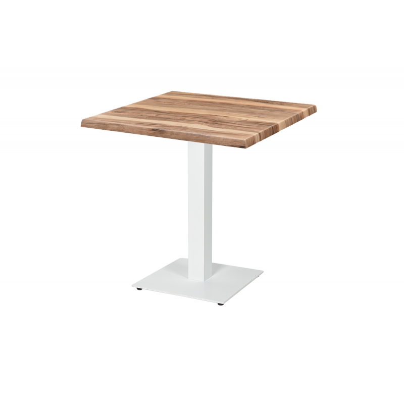 Table de jardin de terrasse ALFA S blanc 70x70 Cafe Canyon