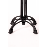 Table de jardin de terrasse RUSTICAL noir 69x69 Blanc classique