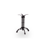 Table de jardin de terrasse RUSTICAL noir 69x69 Blanc classique