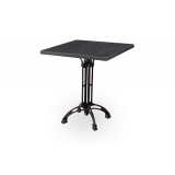 Table de jardin de terrasse RUSTICAL noir 69x69 Anthracite