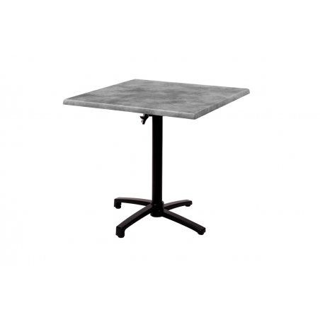 Table de jardin de terrasse CROSS COMFORT noir 70x70 Béton