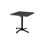 Table de jardin de terrasse CROSS COMFORT noir 69x69 Anthracite