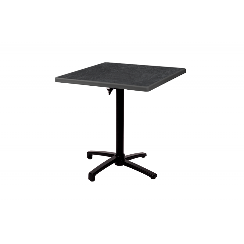 Table de jardin de terrasse CROSS COMFORT noir 69x69 Anthracite