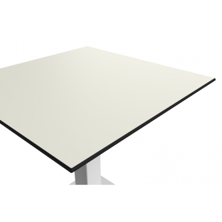 Table de jardin de terrasse ALFA S blanc 70x70 Blanc classique