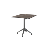 Table de jardin de terrasse CLEVER Plateaux en HPL