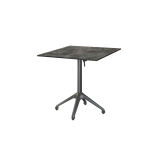 Table de jardin de terrasse CLEVER Plateaux en HPL