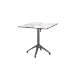 Table de jardin de terrasse CLEVER Plateaux en HPL