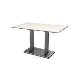 Table de jardin de terrasse IMPERIO DUO Plateaux en HPL
