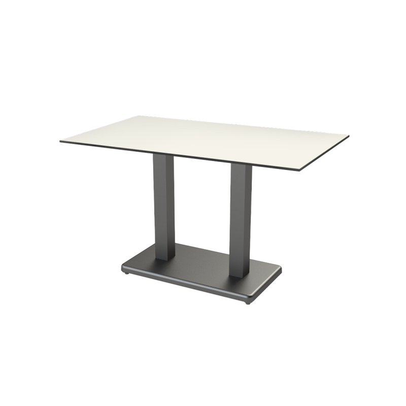 Table de jardin de terrasse IMPERIO DUO Plateaux en HPL