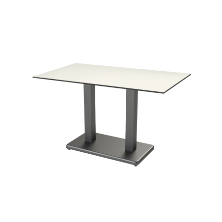 Table de jardin de terrasse IMPERIO DUO Plateaux en HPL