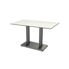 Table de jardin de terrasse IMPERIO DUO Plateaux en HPL
