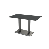 Table de jardin de terrasse IMPERIO DUO Plateaux en HPL