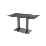 Table de jardin de terrasse IMPERIO DUO Plateaux en HPL