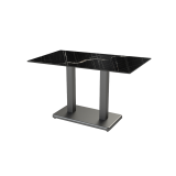 Table de jardin de terrasse IMPERIO DUO Plateaux en HPL
