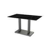 Table de jardin de terrasse IMPERIO DUO Plateaux en HPL