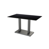 Table de jardin de terrasse IMPERIO DUO Plateaux en HPL