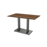 Table de jardin de terrasse IMPERIO DUO Plateaux en HPL