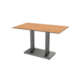 Table de jardin de terrasse IMPERIO DUO Plateaux en HPL