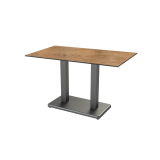 Table de jardin de terrasse IMPERIO DUO Plateaux en HPL