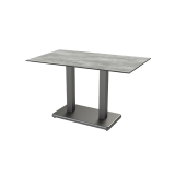 Table de jardin de terrasse IMPERIO DUO Plateaux en HPL