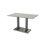 Table de jardin de terrasse IMPERIO DUO Plateaux en HPL
