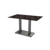 Table de jardin de terrasse IMPERIO DUO Plateaux en HPL