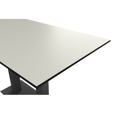 Table de jardin de terrasse IMPERIO DUO Plateaux en HPL