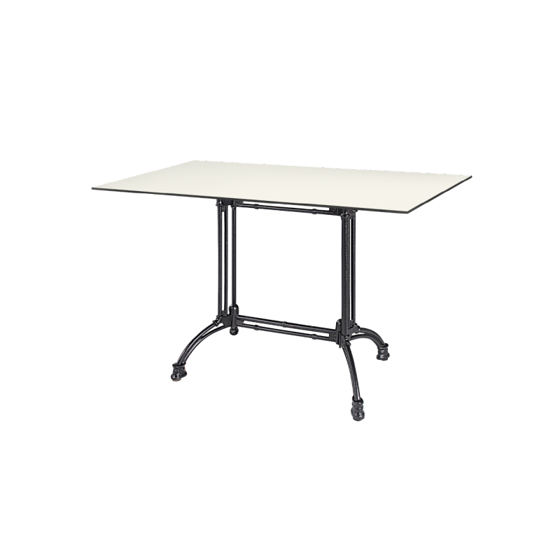 Table de jardin de terrasse RUSITCAL DUO Plateaux en HPL