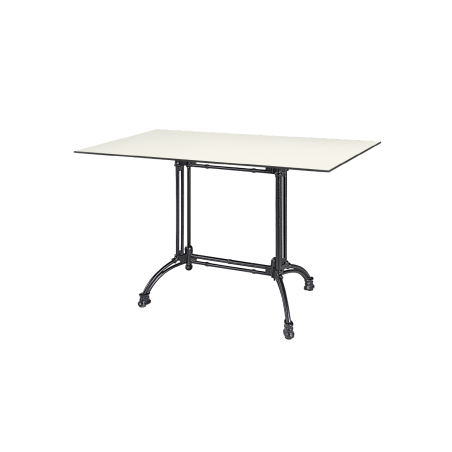 Table de jardin de terrasse RUSITCAL DUO Plateaux en HPL