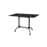 Table de jardin de terrasse RUSITCAL DUO Plateaux en HPL